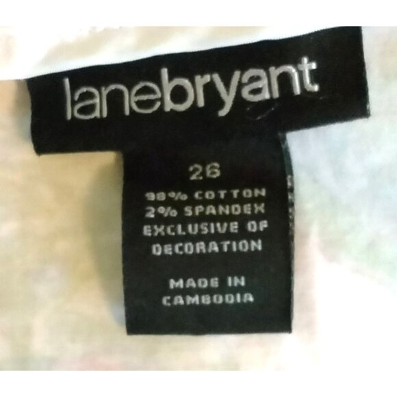 Lane Bryant Womens Floral Print Side Zipper Skirt Plus Size 26 - Picture 6 of 6